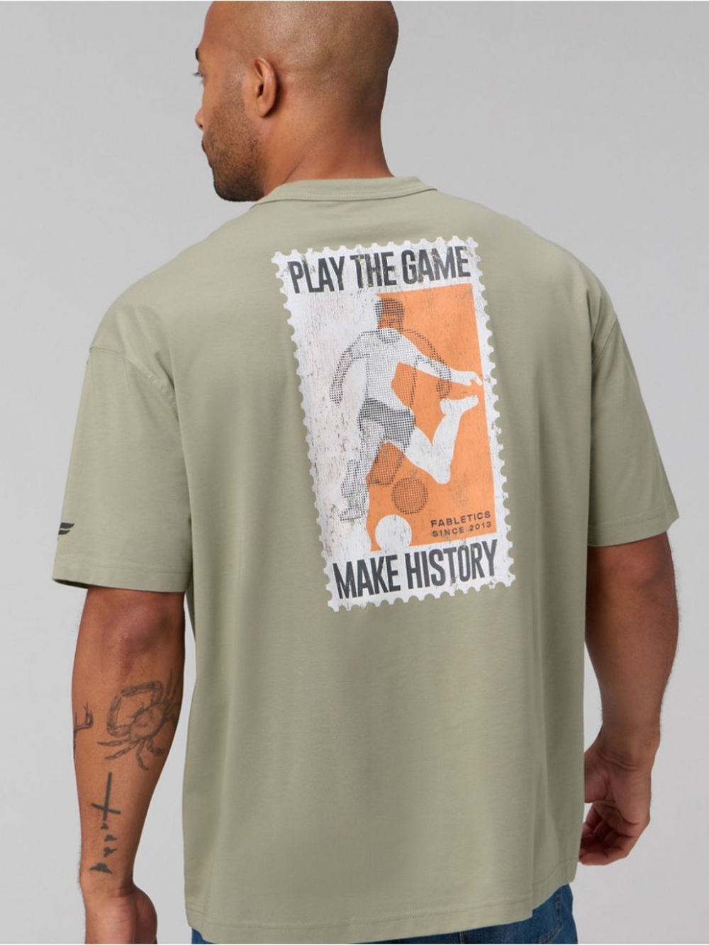 Fabletics Play the Game Graphic Oversized Tee NWT Size Medium